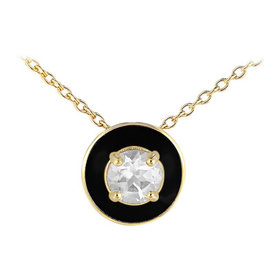 Collar en plata con Topacio blanco