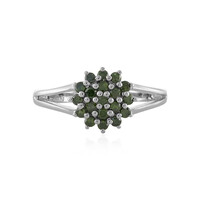Anillo en plata con Diamante I3 verde