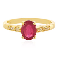 Anillo en plata con Rubí de Madagascar