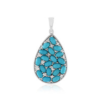 Colgante en plata con Turquesa bella durmiente (Faszination Türkis)