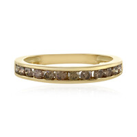 Anillo en oro con Diamante chocolate I1