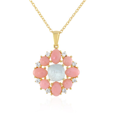 Collar en plata con Aguamarina