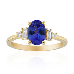 Anillo en oro con Tanzanita AAA (CIRARI)