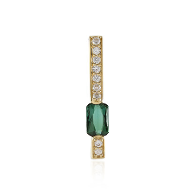 Colgante en plata con Turmalina verde Benedito(Adela Silber)