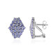 Pendientes en plata con Tanzanita