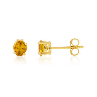 Pendientes en plata con Escapolita cognac
