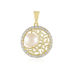 Colgante en oro con Perla blanca Freshwater (Ornaments by de Melo)