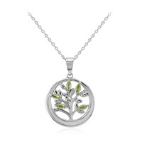 Collar en plata con Peridoto de Birmania