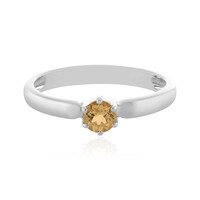 Anillo en plata con Topacio imperial