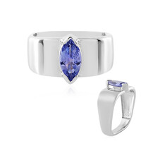Anillo en plata con Tanzanita