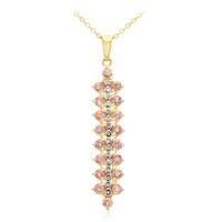 Collar en oro con Zafiro Padparascha no calentado (AMAYANI)