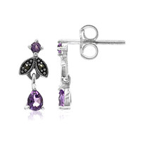 Pendientes en plata con Amatista