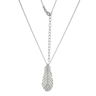 Collar en plata con Zircón (Adela Silber)