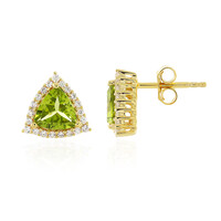 Pendientes en plata con Peridoto