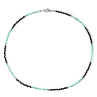 Collar en plata con Espinela negra