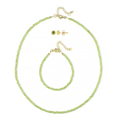 Set en plata con Peridoto