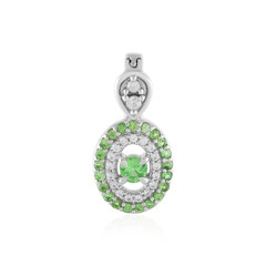 Colgante en plata con Tsavorita de Tanzania