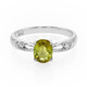 Anillo en plata con Turmalina cuprífera
