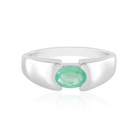 Anillo en plata con Esmeralda de Rusia