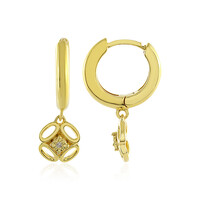 Pendientes en plata con Diamante PK (J)