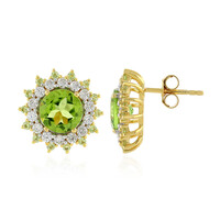 Pendientes en plata con Peridoto