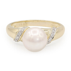 Anillo en oro con Perla de Akoya (TPC)