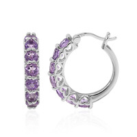 Pendientes en plata con Amatista