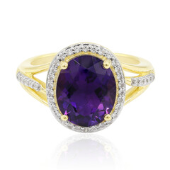 Anillo en oro con Amatista de Marruecos