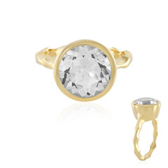 Anillo en plata con Topacio blanco