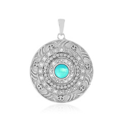 Colgante en plata con Ópalo azul de Etiopía