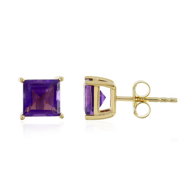 Pendientes en plata con Amatista de Zambia