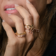 Anillo en plata con Amatista (M de Luca)