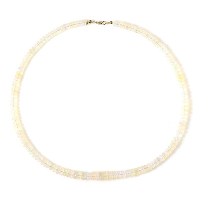 Collar en oro con Ópalo de Welo