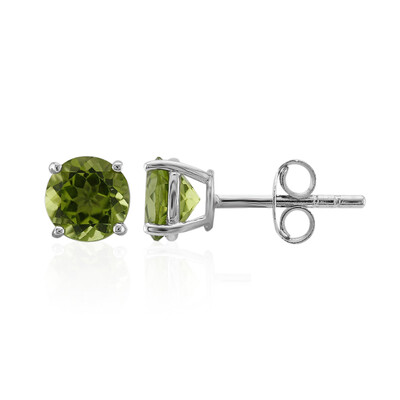 Pendientes en plata con Peridoto de Birmania