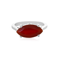 Anillo en plata con Ónix rojo