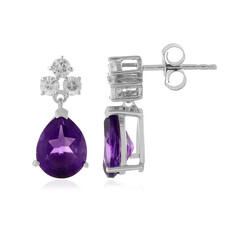 Pendientes en plata con Amatista