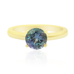 Anillo en oro con Tanzanita sin calentar