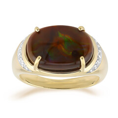 Anillo en oro con Ágata de fuego