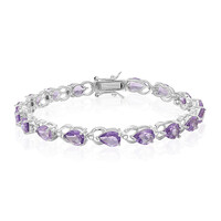 Brazalete en plata con Amatista