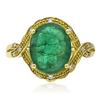 Anillo en oro con Esmeralda de Zambia (AMAYANI)