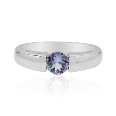 Anillo en plata con Tanzanita sin calentar