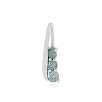 Colgante en oro con Diamante azul cielo SI2