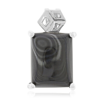 Colgante en plata con Psilomelana