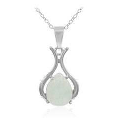 Collar en plata con Aguamarina