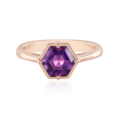 Anillo en plata con Amatista de Siberia (Adela Silber)