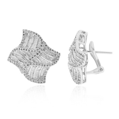 Pendientes en oro con Diamante I1 (H)