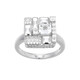 Anillo en plata con Topacio blanco (Adela Silber)
