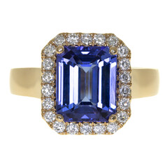 Anillo en oro con Tanzanita AAA (CIRARI)
