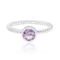 Anillo en plata con Amatista