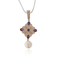 Collar en plata con Perla Freshwater (Dallas Prince Designs)